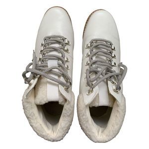 Sonoma, Women’s White Lace Up Boots, Size 9M, Used